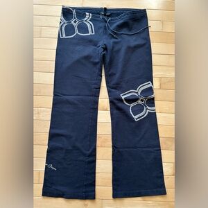 BCBGMaxAzria sweatpants • black • wide leg • size xs